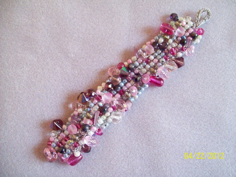 Beaded Knitted Bracelet